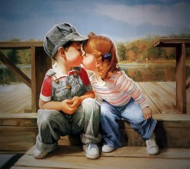 Cute kiss hd wide wallpaper for laptop