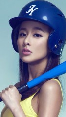 Baseball girl iphone wallpaper
