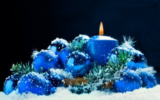 Christmas candles hd wall