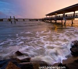 Beach boardwalk hd wallpaper for laptop