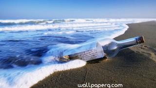 Letter in a bottle hd wal