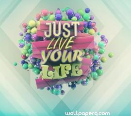 Live life hd wallpaper