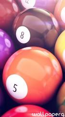 Billiards balls hd wallpaper for mobile screen savers