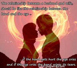 Husband and wife quote hd wallpaper