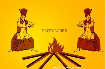 Lohri hd wallpaper for wishing