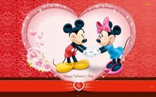 Micky mouse love valentines day special hd wallpaper