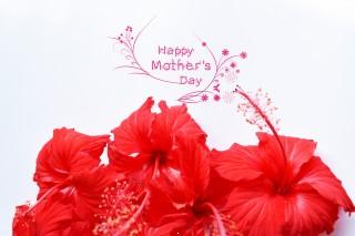 Happy mothers day in red