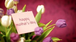 Happy mothers day with flowers