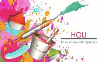 Download Holi hd wallpaper with bucket and pichkari - Holi wallpapers and  image- For Mobile Phone