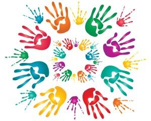Holi hd wallpapers with handprints