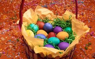 Colourful easter eggs hd image