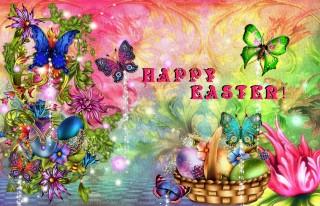 Colourful easter hd image