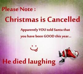 Cancelled xmas