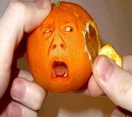 Crying orange