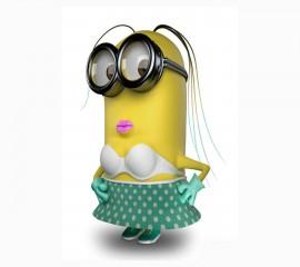 Female cute minion