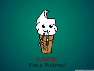 Funny ice cream wallpaper