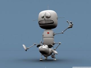 Funny robots wallpaper