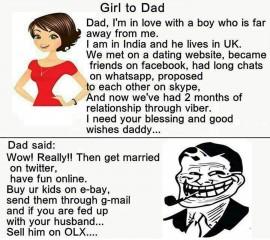 Girl to dad