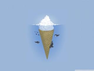 Iceberg ice cream wallpaper