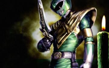 Power ranger in green