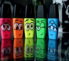 Smiley highlighters