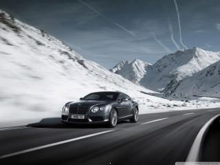 2012 bentley continental v8 winter wallpaper
