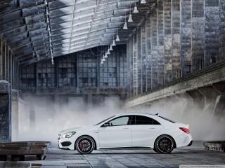 2014 mercedes benz cla45 amg white wallpaper