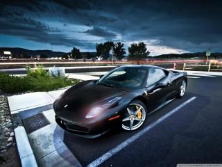 Black ferrari wallpaper