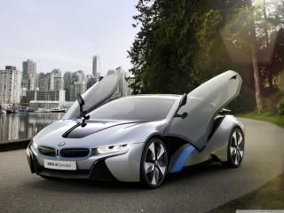 Bmw i8 open doors wallpaper