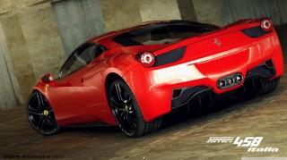 Ferrari 458 italia 3d max wallpaper