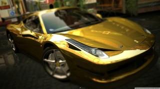 Ferrari 458 italia gold wallpaper