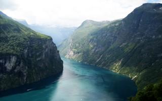 Beautiful fjord norway