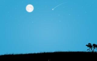 Dark scenery blue