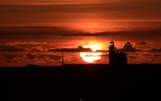Lighthouse sunset