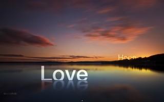 Love peace hope