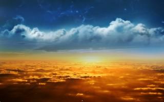 On the clouds