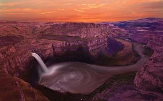 Palouse falls washington usa