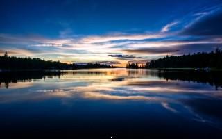 Private dock sunset