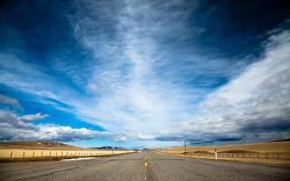 Road and sky