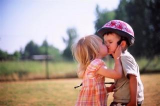 Cute baby kiss love hd wallpaper