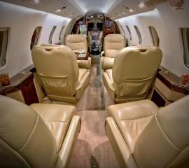 Private jet inside