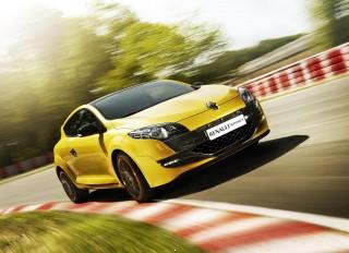 Renault megane rs yellow