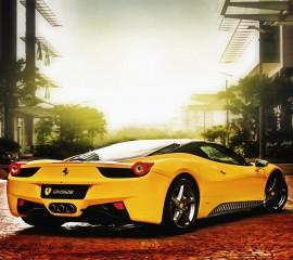Yellow ferrari