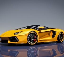 Yellow lamborghini