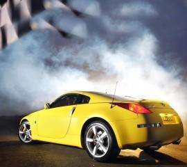 Yellow nissan