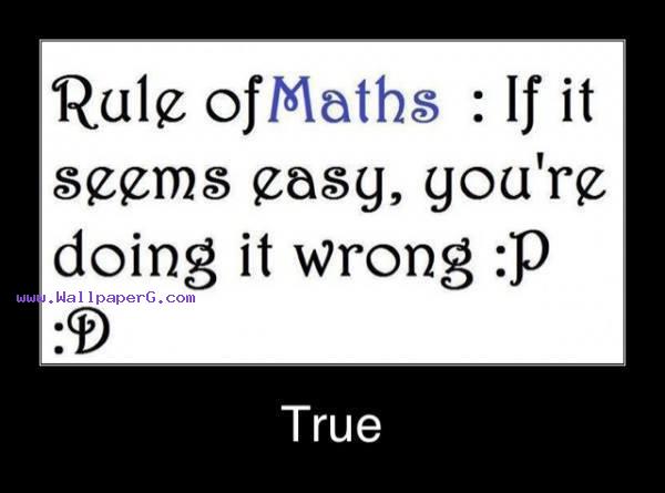 Rule of maths