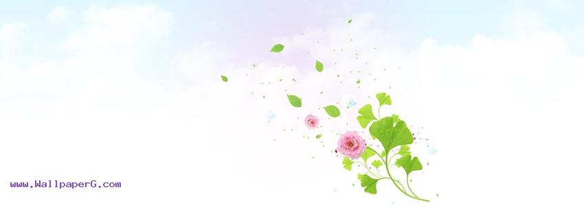 Pink flower fb cover