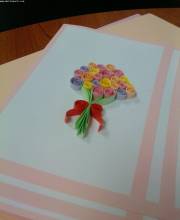 Flower on card