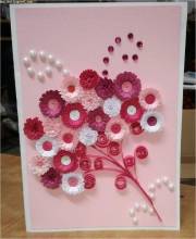 Sweet flowers on card