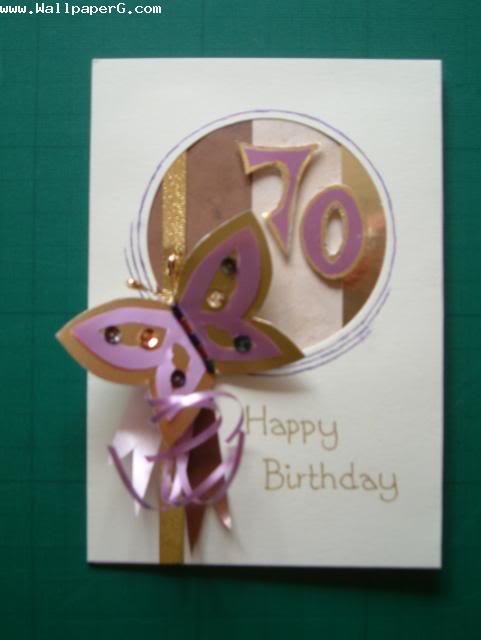 70th birthday card